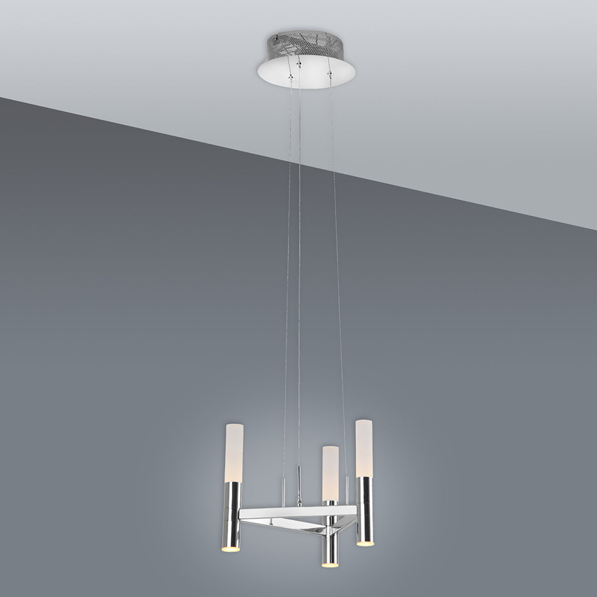LED-Krone 3flg. d: 28,4cm Up/Down "CASTLE"
