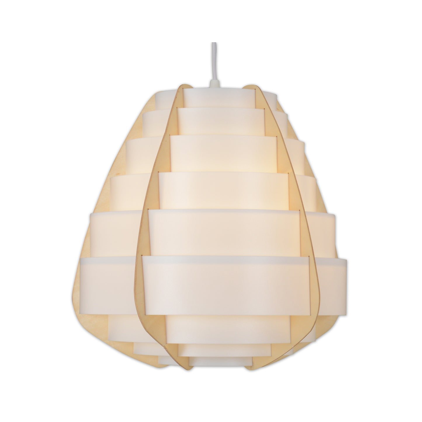Pendelleuchte "MALMÖ" Ø: 37cm natur
