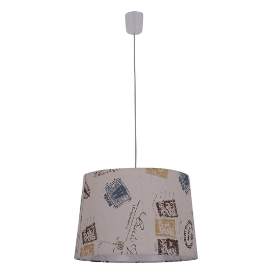 Textil-Pendelleuchte "PRINT"