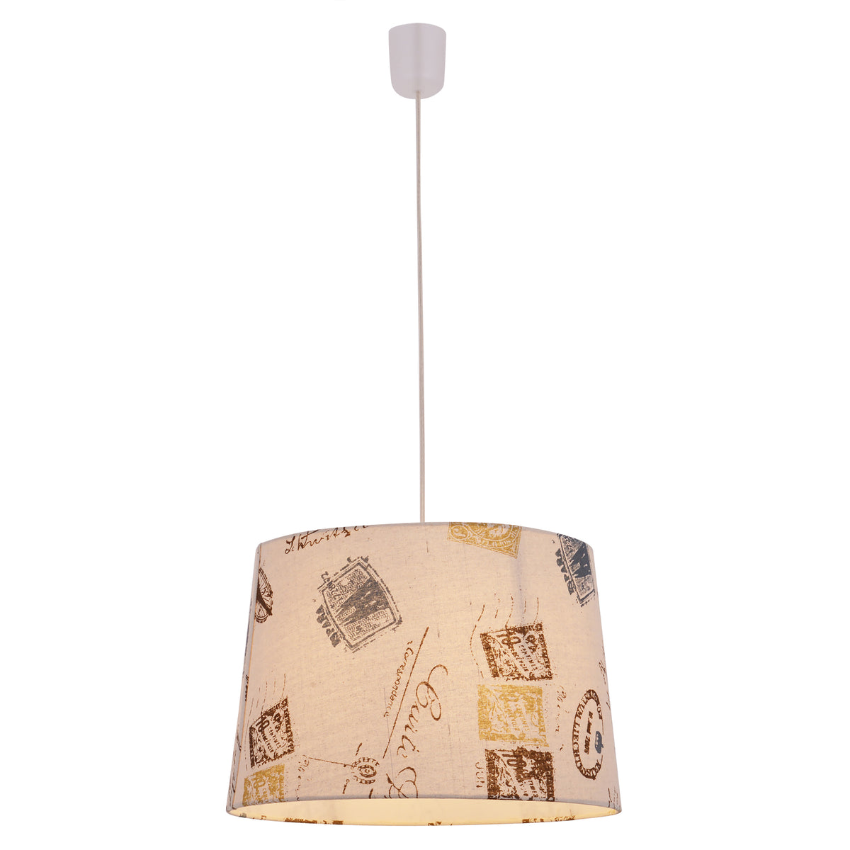 Textil-Pendelleuchte "PRINT"