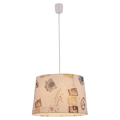 Textil-Pendelleuchte "PRINT"
