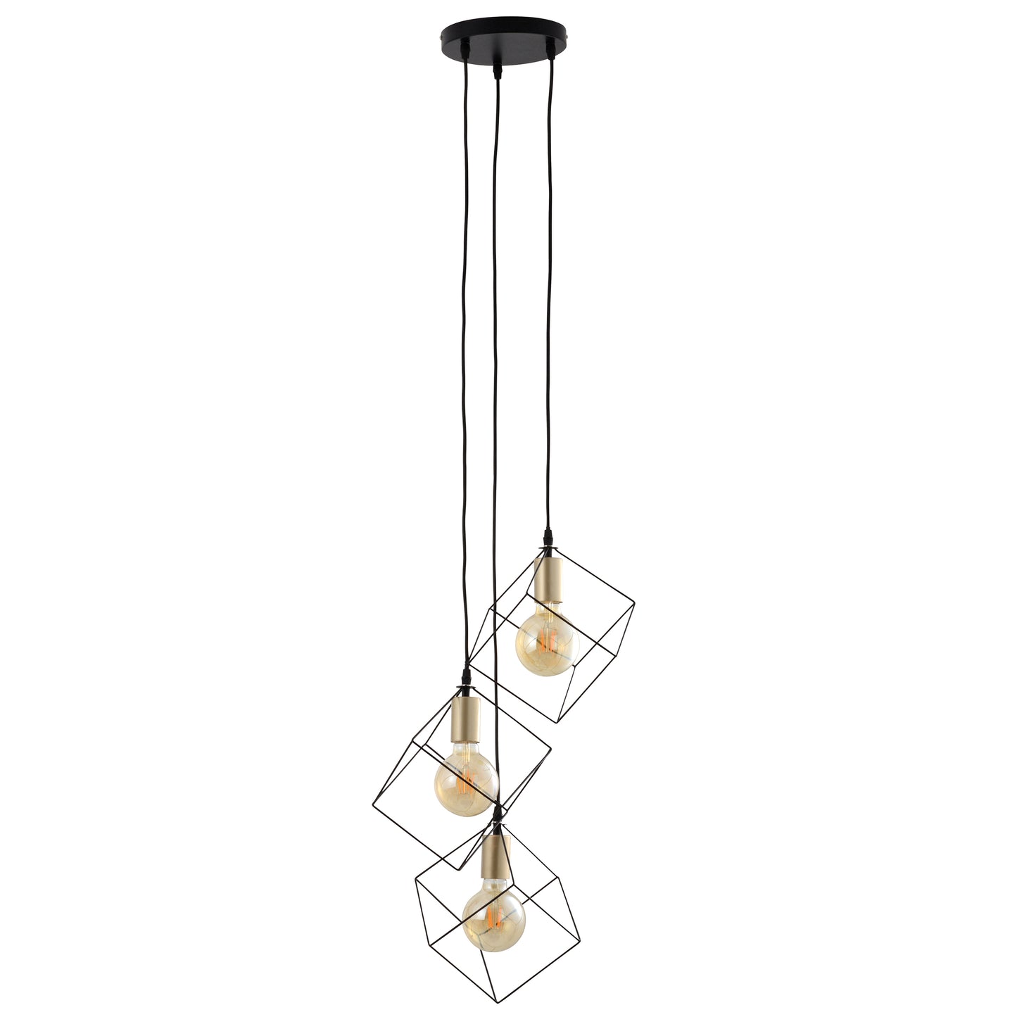 3 flg. Pendelleuchte "CANTO" L/B: 39cm