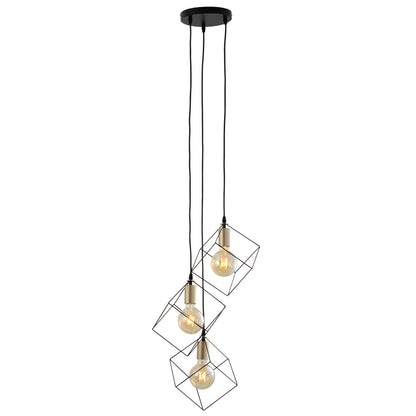 3 flg. Pendelleuchte "CANTO" L/B: 39cm