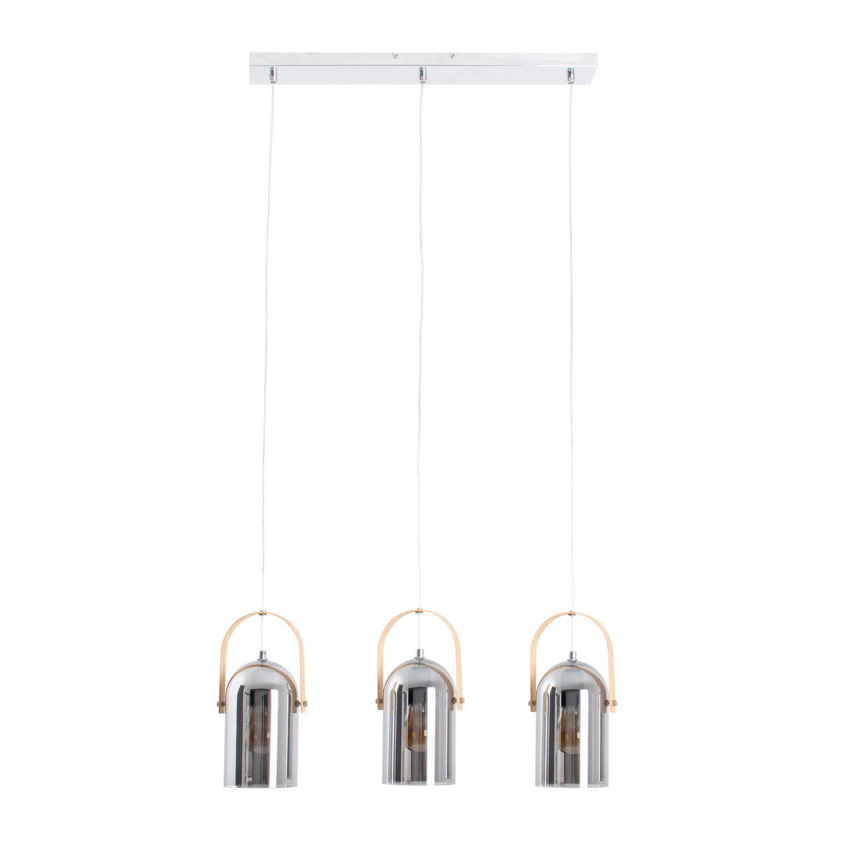 3er Pendelleuchte "VIDRIO" l: 58cm