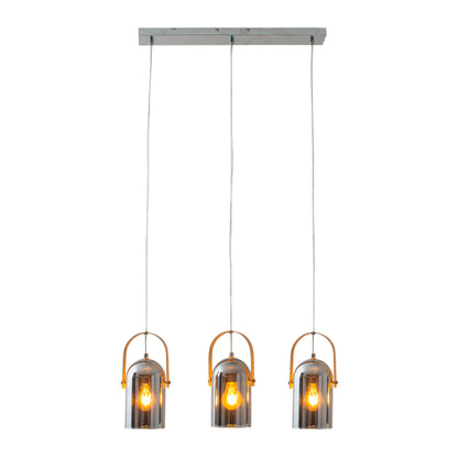 3er Pendelleuchte "VIDRIO" l: 58cm