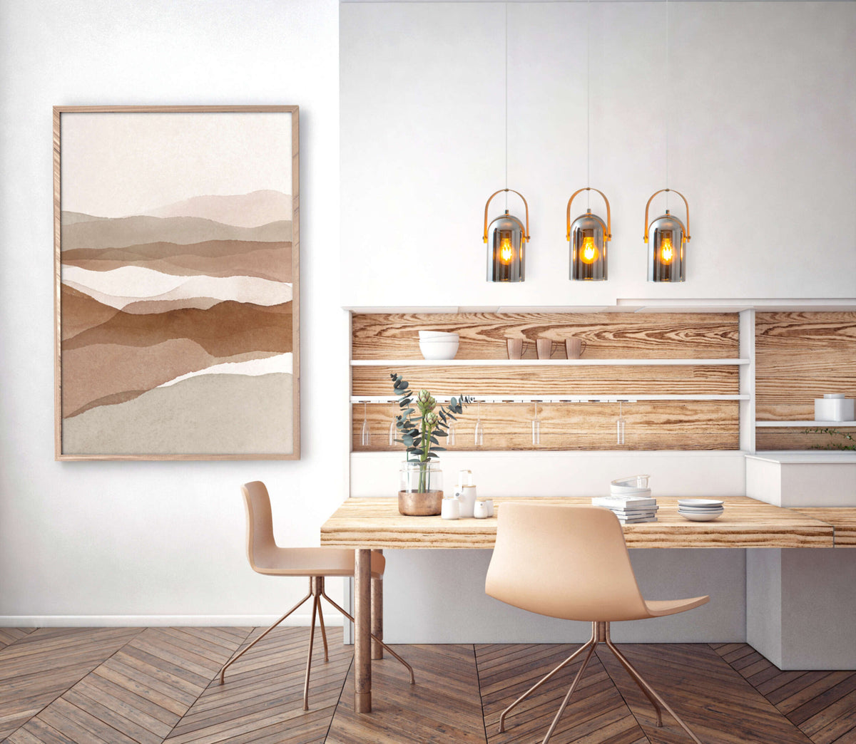 3er Pendelleuchte "VIDRIO" l: 58cm