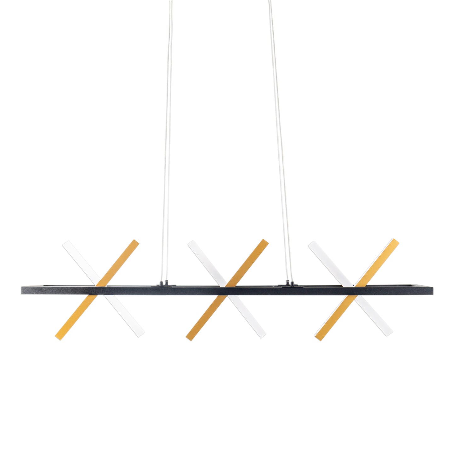 LED Pendelleuchte "CADICE" l: 100cm gold