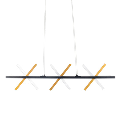 LED Pendelleuchte "CADICE" l: 100cm gold