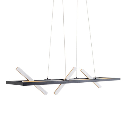LED Pendelleuchte "CADICE" l: 100cm gold