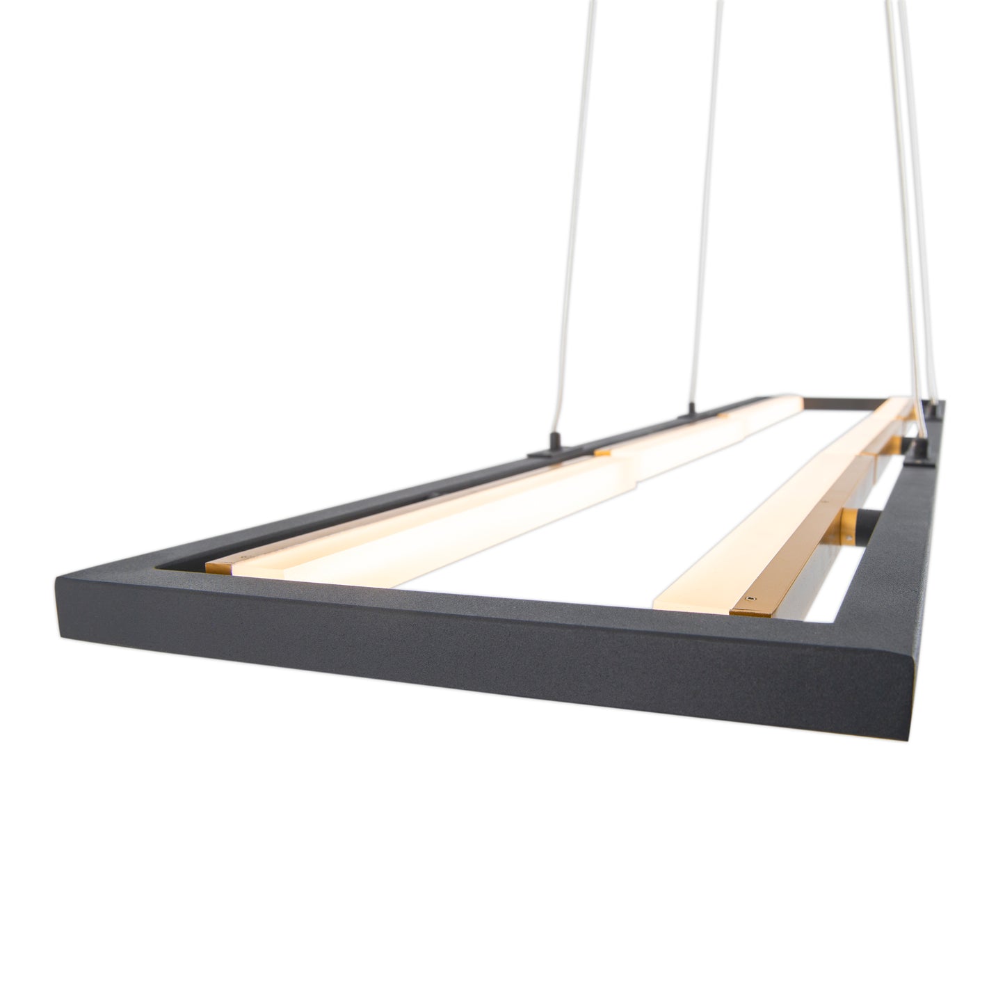 LED Pendelleuchte "CADICE" l: 100cm gold