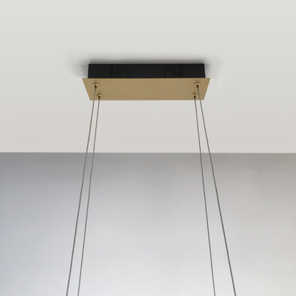 LED Pendelleuchte "CADICE" l: 100cm gold
