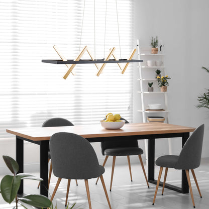 LED Pendelleuchte "CADICE" l: 100cm gold
