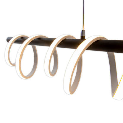 LED Pendelleuchte "BELLEZA" L: 100cm schwarz