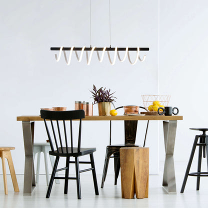 LED Pendelleuchte "BELLEZA" L: 100cm schwarz