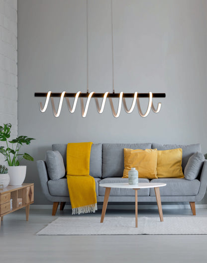 LED Pendelleuchte "BELLEZA" L: 100cm schwarz
