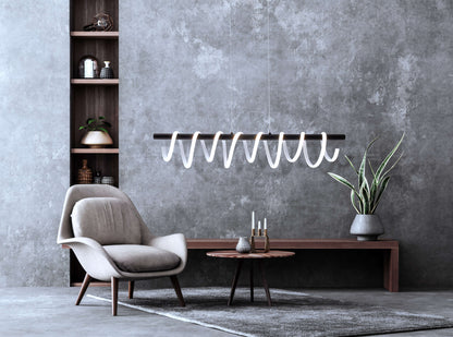 LED Pendelleuchte "BELLEZA" L: 100cm schwarz