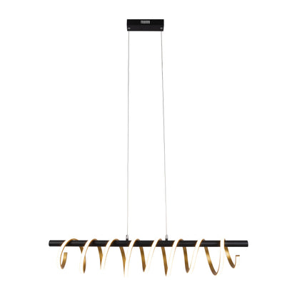 LED Pendelleuchte "BELLEZA" L: 100cm gold