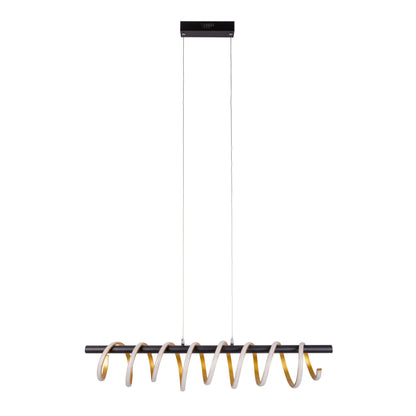 LED Pendelleuchte "BELLEZA" L: 100cm gold