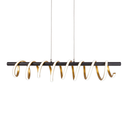 LED Pendelleuchte "BELLEZA" L: 100cm gold