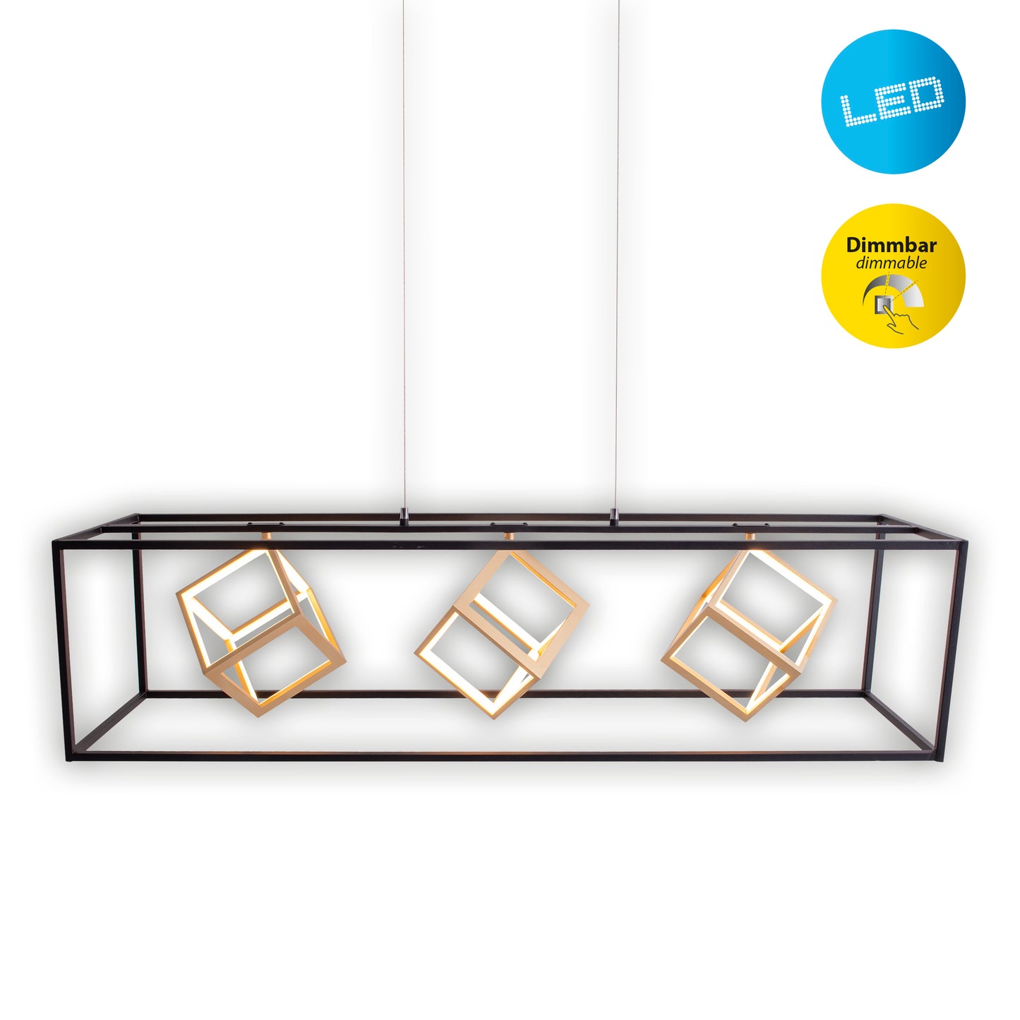 LED-Pendelleuchte  l: 100cm "TRIPOLIS"