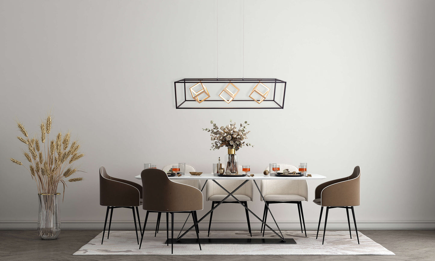 LED-Pendelleuchte  l: 100cm "TRIPOLIS"
