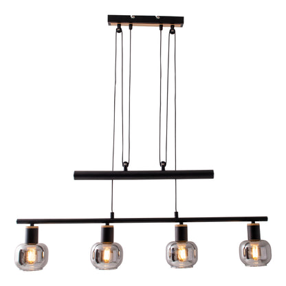 4er Pendelbalkenleuchte "FUMOSO" L: 78cm