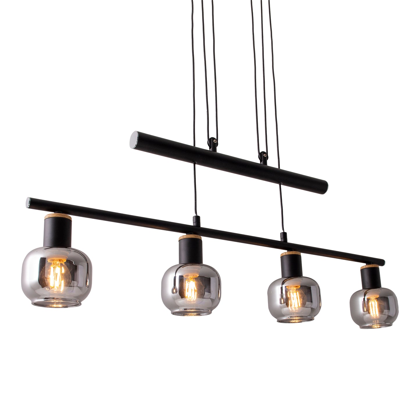 4er Pendelbalkenleuchte "FUMOSO" L: 78cm