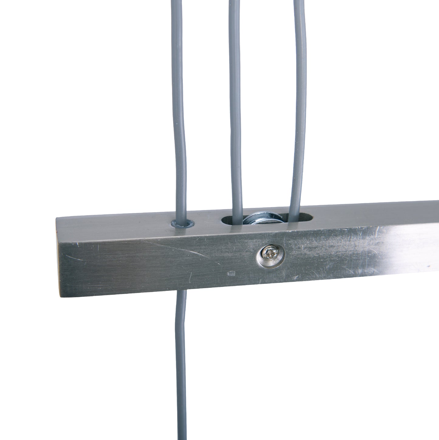4er Pendelleuchte "TILDE" L: 86cm grau/weiß