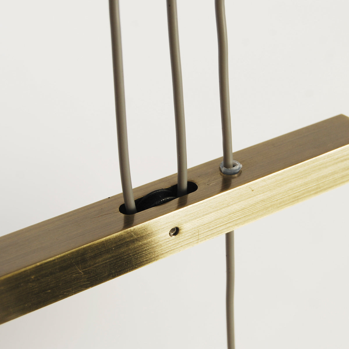 4er Pendelleuchte "TILDE" L: 86cm braun/beige