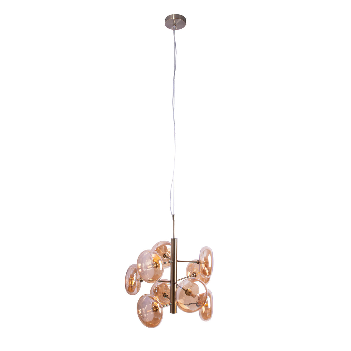 Pendelleuchte "ORION" Ø:  53cm amber
