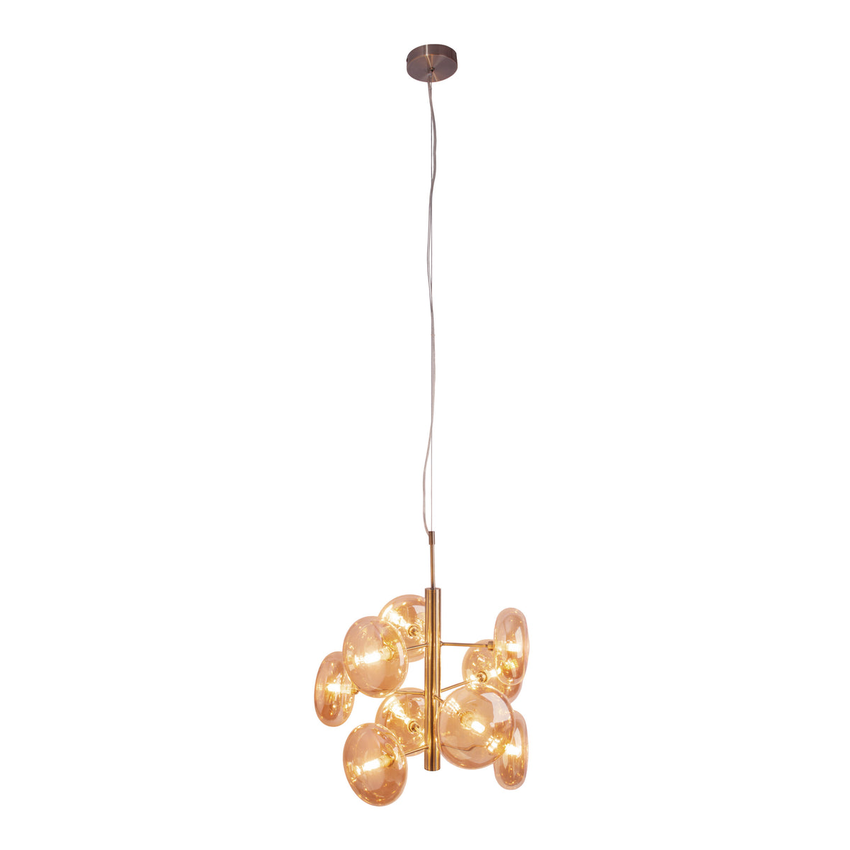 Pendelleuchte "ORION" Ø:  53cm amber