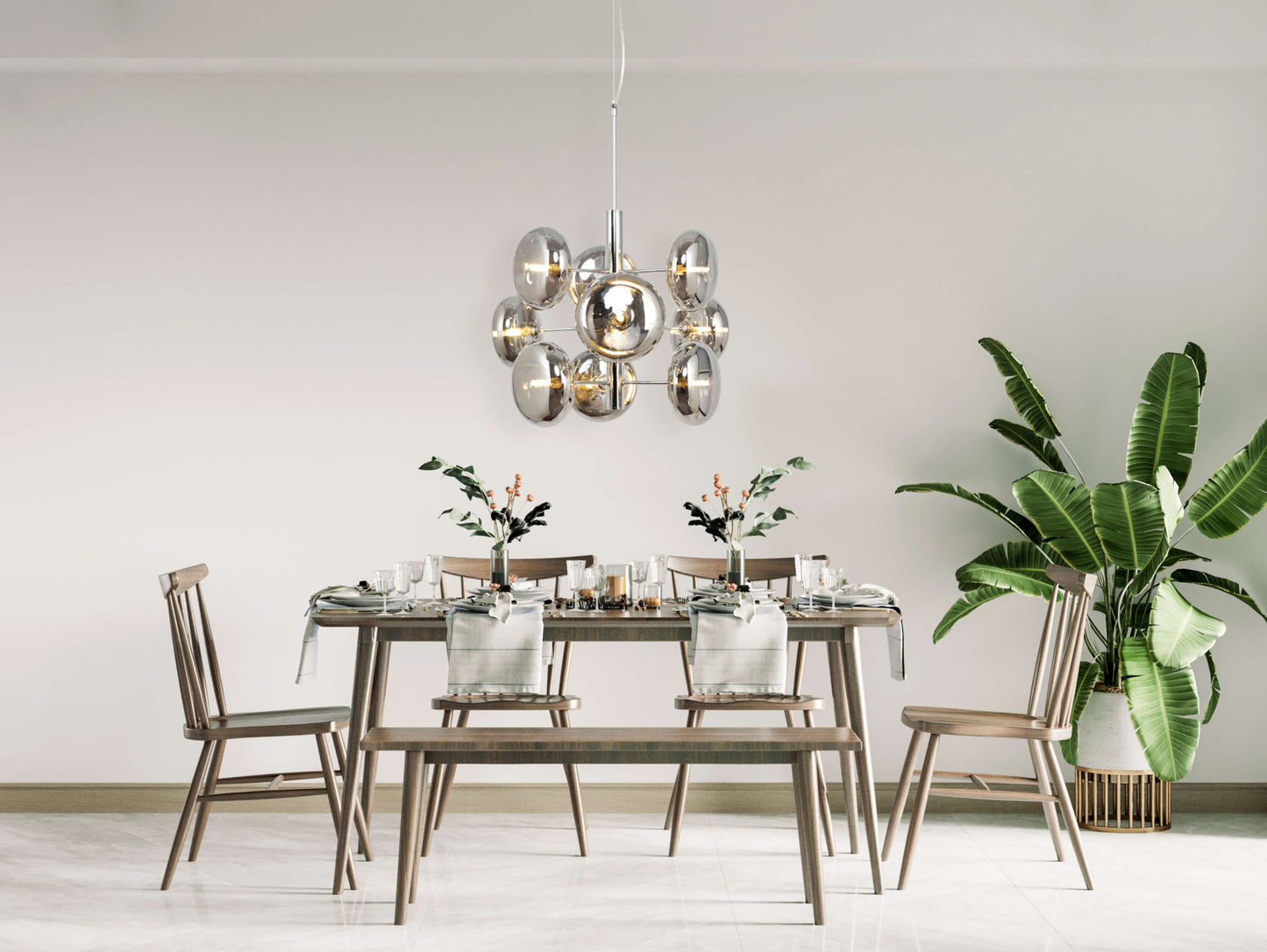 Pendelleuchte "ORION" Ø: 53cm smoky