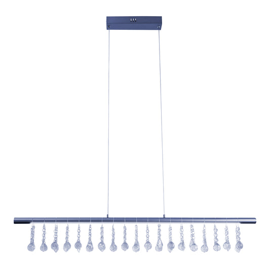 LED Pendelleuchte "NOBILIS" L: 100cm grau