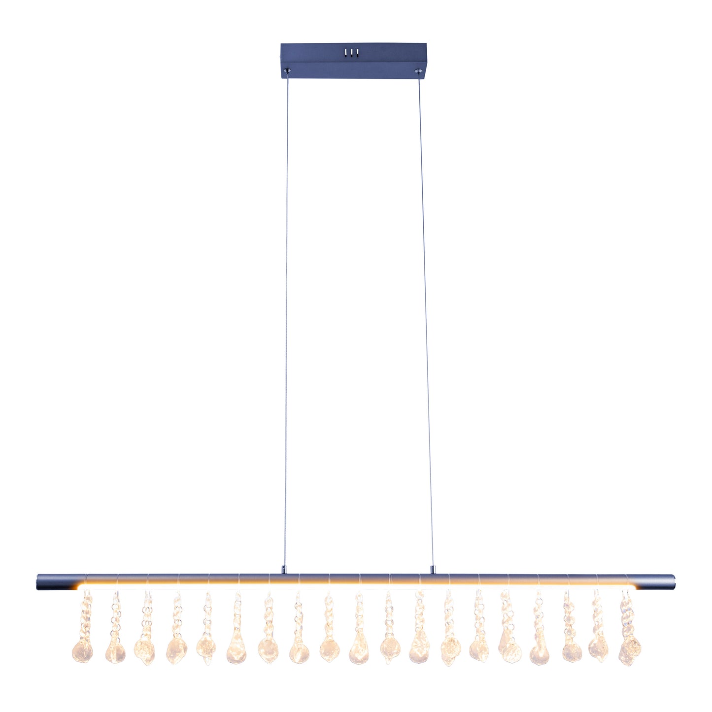 LED Pendelleuchte "NOBILIS" L: 100cm grau
