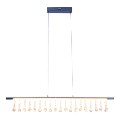 LED Pendelleuchte "NOBILIS" L: 100cm grau