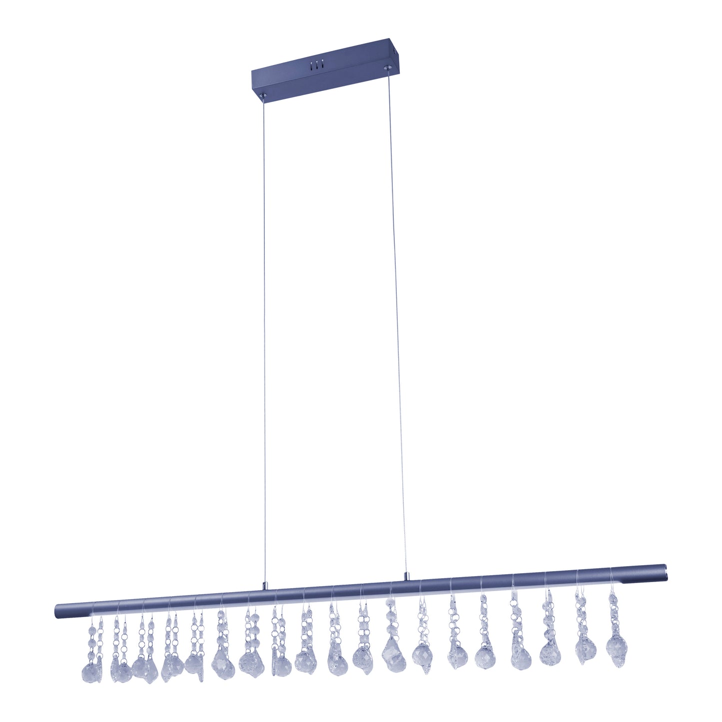 LED Pendelleuchte "NOBILIS" L: 100cm grau