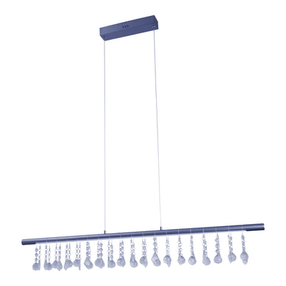 LED Pendelleuchte "NOBILIS" L: 100cm grau