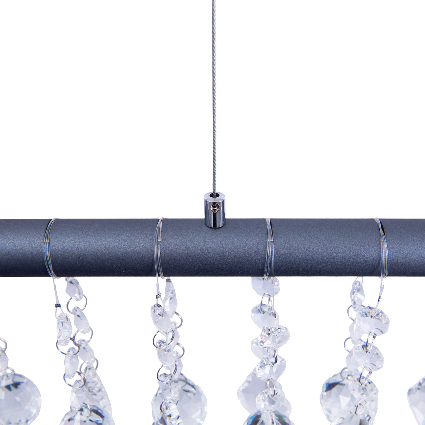 LED Pendelleuchte "NOBILIS" L: 100cm grau