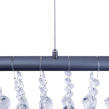 LED Pendelleuchte "NOBILIS" L: 100cm grau