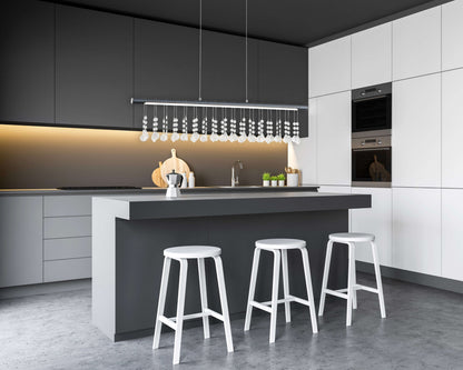 LED Pendelleuchte "NOBILIS" L: 100cm grau