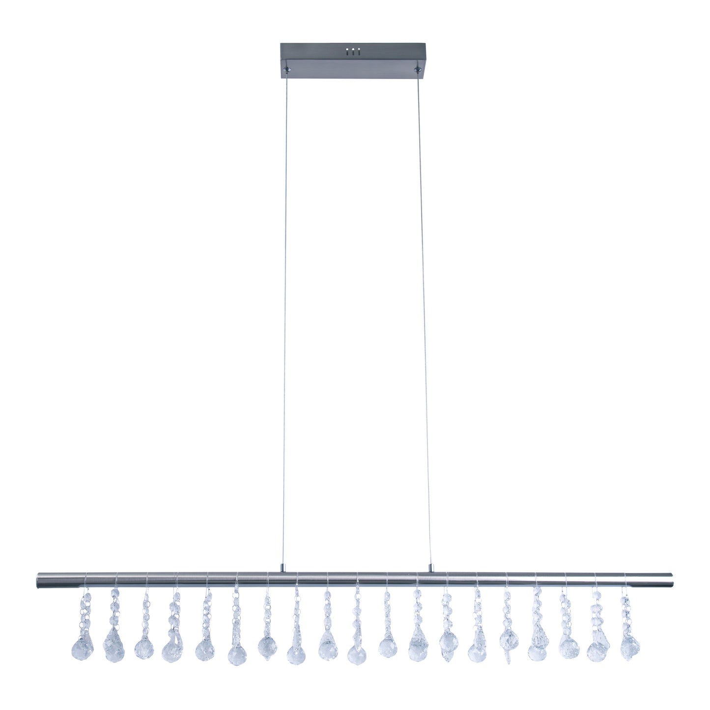 LED Pendelleuchte "NOBILIS" L:  100cm satin-nickel
