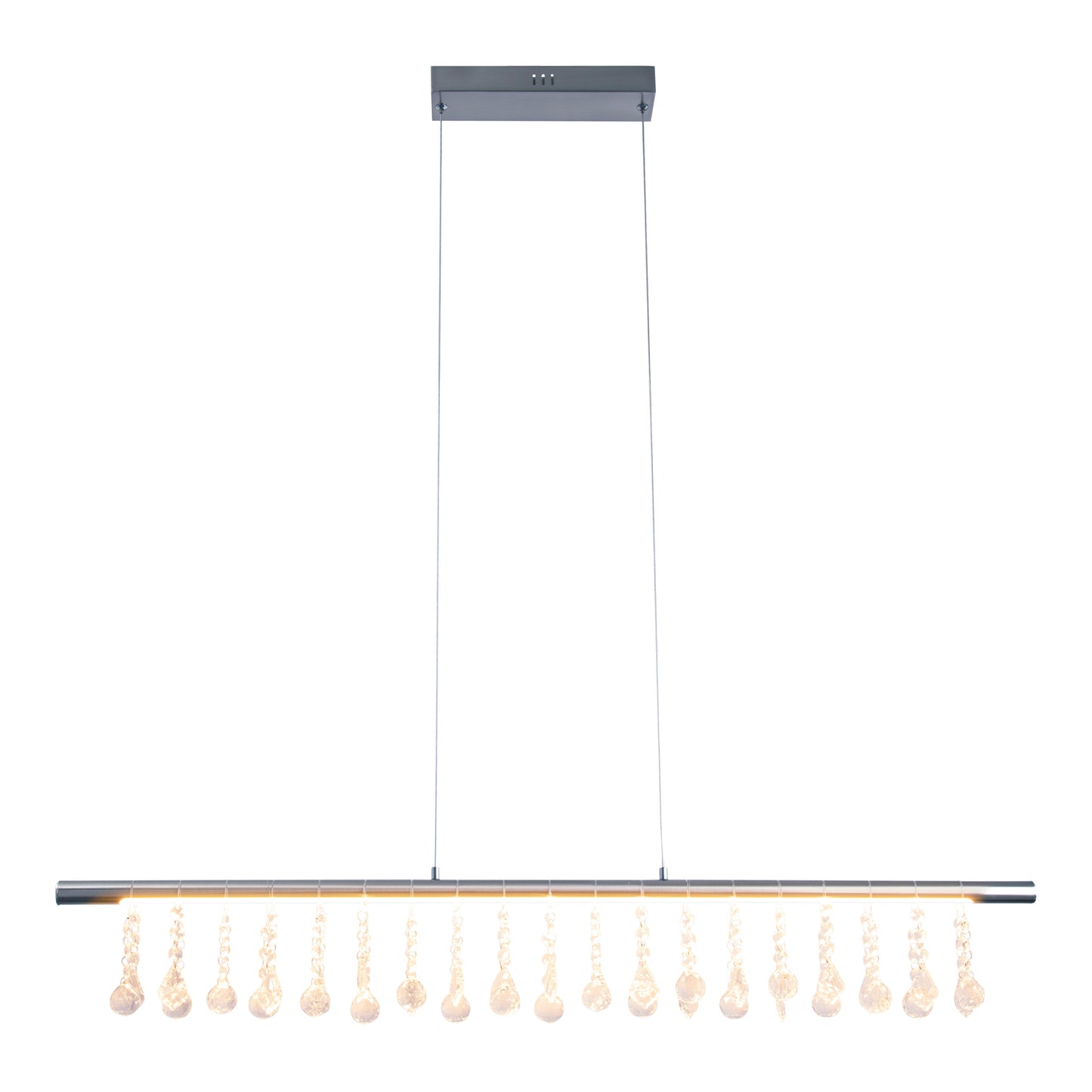 LED Pendelleuchte "NOBILIS" L:  100cm satin-nickel