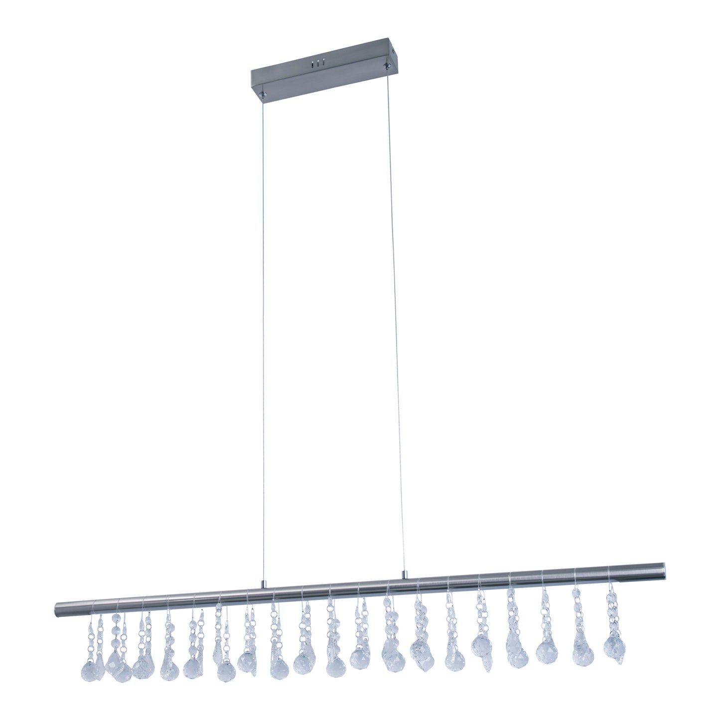 LED Pendelleuchte "NOBILIS" L:  100cm satin-nickel