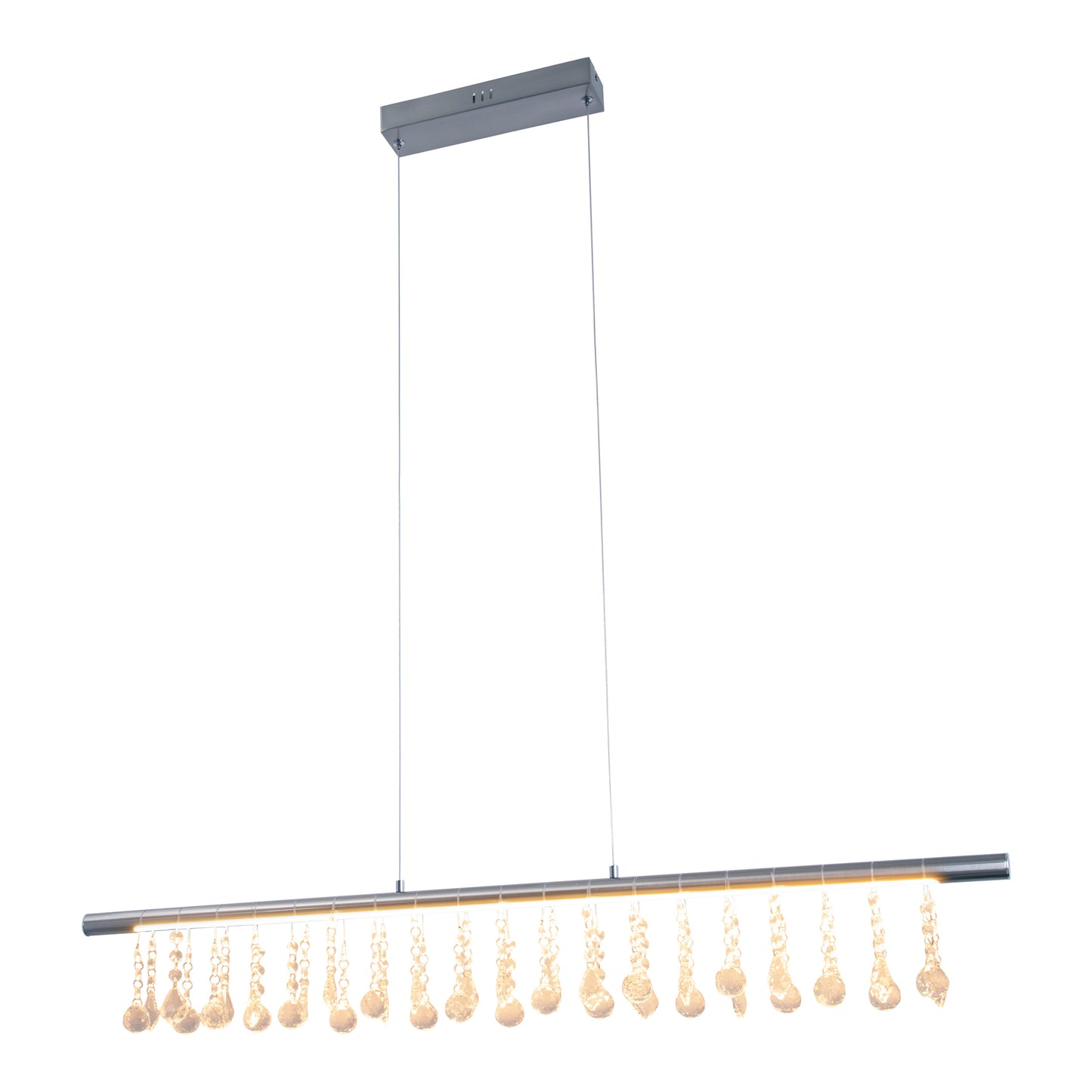 LED Pendelleuchte "NOBILIS" L:  100cm satin-nickel
