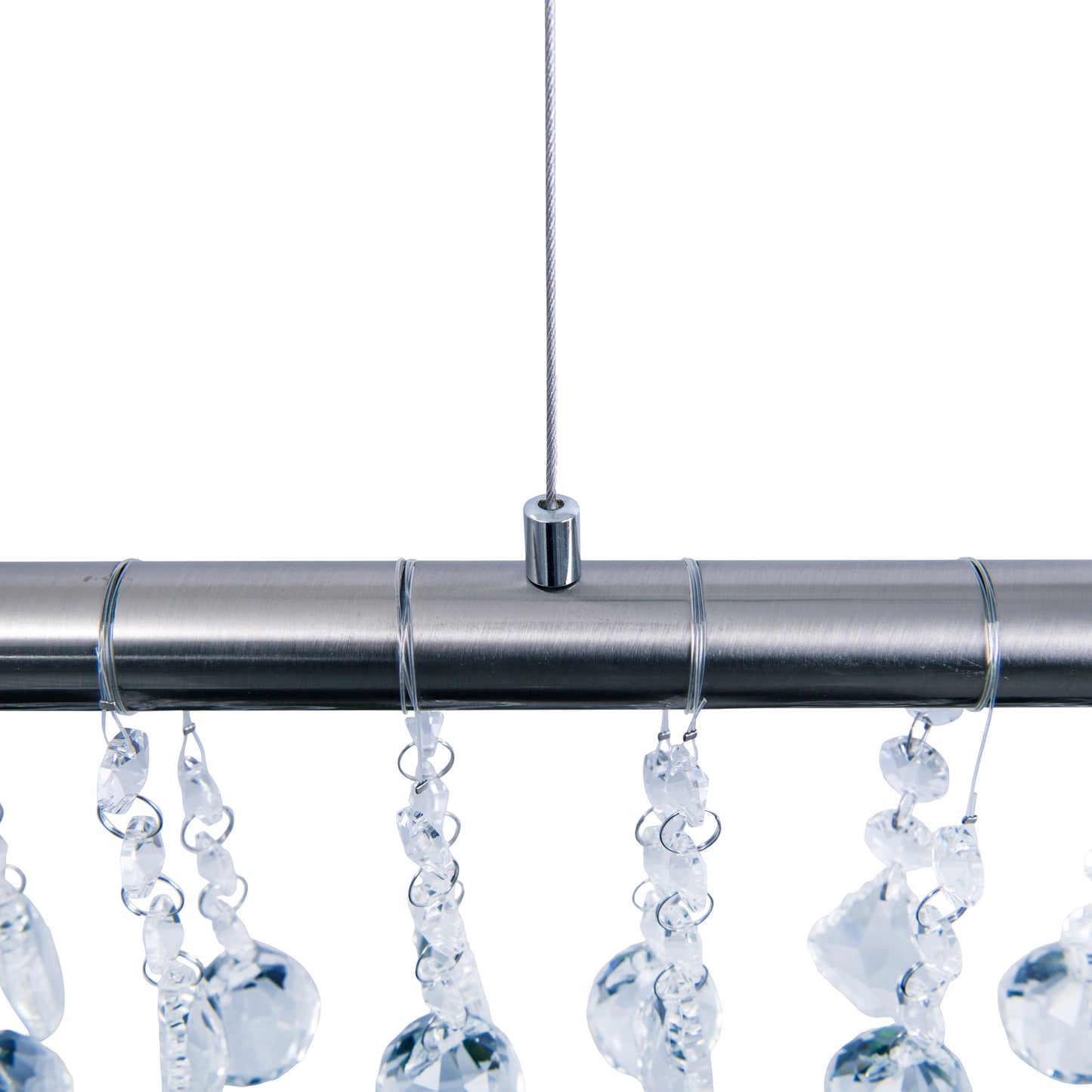 LED Pendelleuchte "NOBILIS" L:  100cm satin-nickel