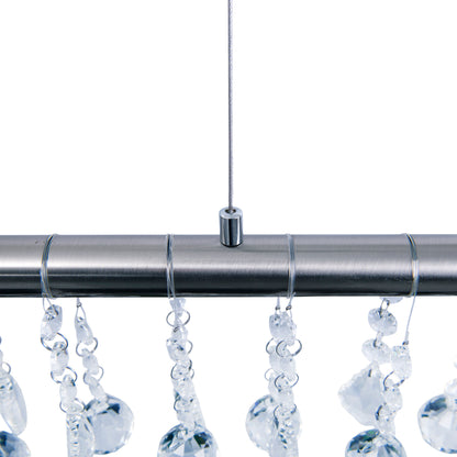 LED Pendelleuchte "NOBILIS" L:  100cm satin-nickel