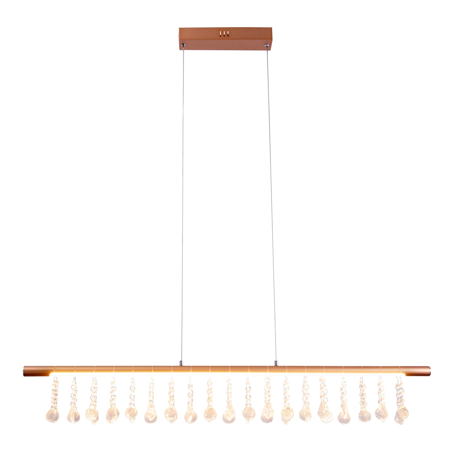 LED Pendelleuchte "NOBILIS" L: 100 cm gold