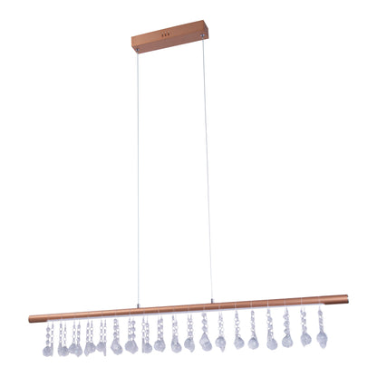 LED Pendelleuchte "NOBILIS" L: 100 cm gold
