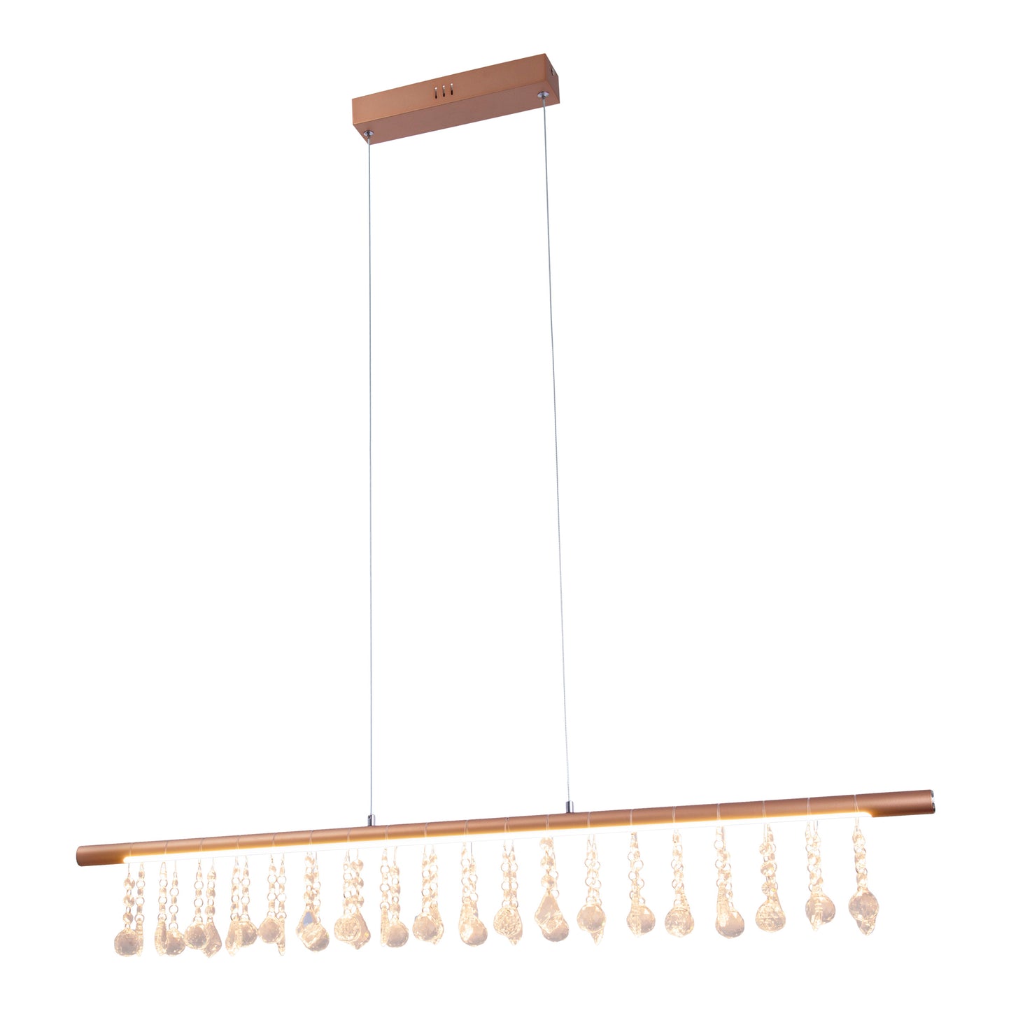LED Pendelleuchte "NOBILIS" L: 100 cm gold