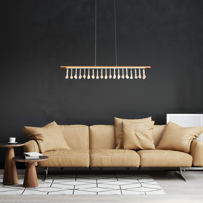 LED Pendelleuchte "NOBILIS" L: 100 cm gold